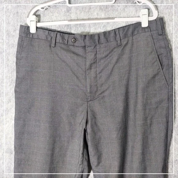 Brook Brothers Men Pants 38 1818 Regent Wool Trouser Plaid Straight Preppy - Picture 2 of 12